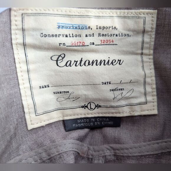 Anthropologie taupe Ruffled Statement Vest Bolero - Picture 6 of 9